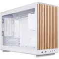 Lian Li DAN Cases A3-mATX White TG Wood Edition | PC-Gehäuse