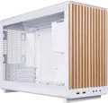 LIAN DAN WDG WT - Lian Li DAN Cases A3 Wood Edition M-ATX, Glas, weiß
