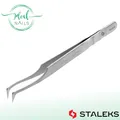 Wimpern-Pinzette "Mega-Volume" STALEKS EXPERT TE-41/6, gebogen "Boot" 75°