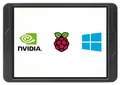 Waveshare, 8 Zoll 2K Kapazitiver 10-Punkt-Touchscreen, 1536x2048, IPS, HDMI, USB-C, gehärtetes Glas
