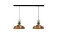 Bamyum Pendelleuchte Asletl Hängelampe aus Metall 2 Flammige, E27, Vintage Lampe, ohne Leuchtmittel