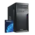 HYPER BYTE® Office PC – Computer mit Іntеl Quad Core i7 mit 3,9 GHz | 16 GB RAM | 512 GB SSD Festplatte | Win 11 Pro | WLAN | DVD+RW | USB 3.0 | High End Office Tower-Pc