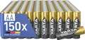 VARTA Batterien AA Mignon Alkaline Power on Demand 1,5V Vorratspack 150 Stück
