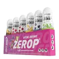 Best Body Nutrition Vital Drink ZEROP - Mix-Box 6 x 48 ml, Original Getränkekonzentrat - Sirup - zuckerfrei, 1:80, Probierset: Eistee-Pfirsich, Himbeere, Kirsche, Johannisbeere, Waldmeister