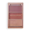 Revolution, Blush Icon Palette (Aura Points Rose), Creme- & Puder-Rougepalette, Hochpigmentiert, 3 Farben, Aura Points Rose, Tierversuchsfrei & Vegan