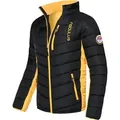 Nebulus GRAFFITY Winterjacke Herren, warme Outdoorjacke, praktische & vielseitige Übergangs- & Winterjacke, P4767 - Herren, schwarz-gelb, S - Schwarz - S