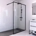 Aurlane Glasdusche Factory Walk-In Black 120 cm x 200 cm