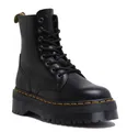 Dr Martens Jadon Unisex Schnürsenkel Leder Matt Stiefeletten Schwarz UK Größe 3