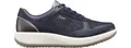 JOYA Britt Denim Blue, Damensneaker aus Denim sowie Leder für gesundes, entspanntes Gehen im Alltag, schicke Freizeitschuhe in dunklem Blau