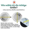 Canadian Spa Whirlpoolabdeckung, 203 cm Ø, grau, isolierend, UV-beständig