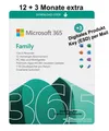 Office 365 Family Microsoft 365 | 6Nutzer | Mehrere PC / Mac | ESD | 12+3 Monate