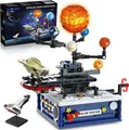 CUBIMANA Technik Sonnensystem Bauspielzeug mit Licht und Rotation, 775 Teile