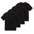 Schiesser American T-Shirt 008150B 4er Pack Black 2XL