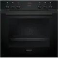 Siemens HE213ABB4 - iQ300 Einbauherd mit 5 Jahre Garantie, Deep black inox, 3D Heissluft, 60 x 60 cm