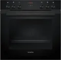 Siemens HE213ABB4 Einbau-Herd kochfeldgebunden DeepBlackInox 5Heizarten Versenkknebel LED-Display