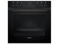 Siemens HE213ABB4, iQ300, Einbau-Herd 60 x 60 cm, Made in Germany, 3D Heißluft für gleichmäßige Hitze auf drei Ebenen, Schnellaufheizung, 71 L Garraum, Deep black inox