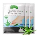 P-Beauty Fußmaske Aloe | Ecfolierendes Fußpeeling | Anti Hornhaut Socken | zur Entfernung von raue Haut, Hühneraugen & Risse | Intensive Fußpflege | für seidige Füße | 3 Paar