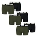 PUMA Herren Boxer Boxershorts Shorts Unterhosen Comfort Stretch 6er Pack, Wäschegröße:XL, Artikel:-012 Forest Night