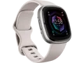 FITBIT Sense 2 Smartwatch Aluminium Elastomer, S/L, Lunar White/Platinum