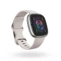 Fitbit Sense 2 - Platinum Aluminium - intelligente Uhr mit Band