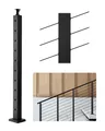 VEVOR Kabelgeländerpfosten 914x50,8x50,8mm 30° Löcher 1JZLGZXHS914YIVIS001V0