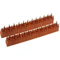 ChiliTec Taubenabwehr Spikes 10er Set Kunststoff, 400x42x36mm, Ziegelrot