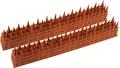 ChiliTec Vogelabwehr Taubenabwehr Spikes Tierabwehr 4 Meter Witterungsbeständig 10 x 40 cm 3-reihig flexibel Kunststoff