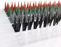 Taubenabwehr Spikes 10er Set Kunststoff, 400x42x36mm, Ziegelrot