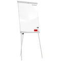ALLboards Flipchart 100x70cm, Stativ, Dreibeinig, Höhenverstellbar, Whiteboard Magnettafel Magnetisch, Trocken Abwischbar