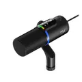 HyperX FlipCast Dynamisches USB/XLR-Mikrofon – Profi-Streaming & Podcast-Mikrofon mit Rauschunterdrückung, RGB-Beleuchtung, Onboard-Steuerung, 192 kHz/32-Bit, Schwarz