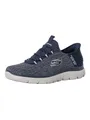 Skechers Herren Summits Key Pace Turnschuhe, Navy Mesh, 42 EU