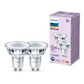 Philips LED Lampe ersetzt 50W, GU10 Reflektor, warmweißes Licht (2700 K), 355 Lumen, 2er pack, Matt
