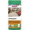 SONAX Reinigungstücher Lederpflege 04123000 , 25 Tücher in wiederverschließbarer Box
