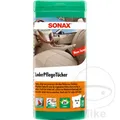 SONAX Schachtel mit 25 Tüchern für Lederpolster