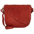 Greenland Nature Femi & Nine Umhängetasche Leder 24 cm  rot