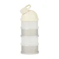 Milchpulver Portionierer Babymoov Beige, stapelbar, 4 Fächer, ergonomisch