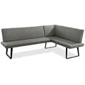 Niehoff Elba Eckbank Stahl Links Alpine Beige - Anthrazit