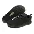 Freiluftkind Das Original Camino – Sportliche Sneaker Barfußschuhe (Schwarz/Gr. 45) – Unisex Barfußschuh für Bewegung und Dynamik – Mit innovativer und atmungsaktiver Webstruktur