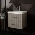 Waschtisch-Set Liana | Waschtisch mit Unterschrank 60 cm | Badmöbel Waschbecken