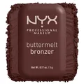 NYX Professional Makeup Buttermelt Bronze Bronzer für Gesicht und Körper, Mit Shea Butter, Mandelbutter & Mangobutter, Für eine sonnengeküsste Bräune, Farbe: Butta Than U, 1 x 5 g
