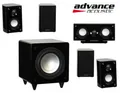 Advance Acoustic HTS 1000 Schwarz - 5.1 Kanal Lautsprecher-System | Neu