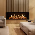 Noble Flame TUDOR Elektro-Einbaukamin 1870 mm breit mit Hologrammfeuer