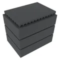 Feldherr DD06SET - Rasterschaumstoff für Auer Packaging Eurobehälter / Euro Box mit Scharn (Schaumstoff) (DD06SET)