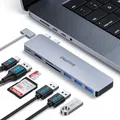 GIISSMO MacBook Adapter, USB C Hub mit Thunderbolt 3, 4K HDMI, 3 USB-A Ports, SD/TF Kartenleser, Zubehör Kompatibel mit MacBook Pro M1 M2 2023-2016, MacBook Air 2023-2018 13" 14" 15" 16"