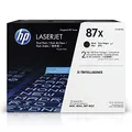 HP 87X (CF287XD) Multipack Original Toner (2x Schwarz) mit hoher Reichweite für HP Laserjet Enterprise M506, HP Laserjet Enterprise M527