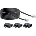 Schwaiger Gmbh - Schwaiger Telefon Anschlusskabel Tal6310 533 Tae (f) Rj11 Schwarz, 10,0m, 3x Tae (f) / 1x Rj11 Tae-anschlusskabel