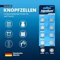 10x LR44 AG13 Knopfzelle 157 357 V357 V13GA Knopfzellen Batterien + MHD 2031