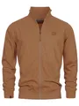 Indicode Herren INYanic Sweatjacke mit Stehkragen | Cardigan Herrenjacke Sweater Männer Toffee, M