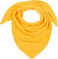 styleBREAKER Damen XXL Strick Dreieck Schal Einfarbig mit Schachbrett Strickmuster, Maxi Schal, Dreieckstuch, Warmes Winter Tuch 01020047, Farbe:Curry