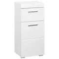 Unterschrank INOSIGN "Avena", weiß (weiß, weiß hochglanz), B:37cm H:79cm T:31cm, Schränke, Badezimmerschrank mit 1 Schublade und 1 Tür - Maße (B/T/H) 37/31/79 cm